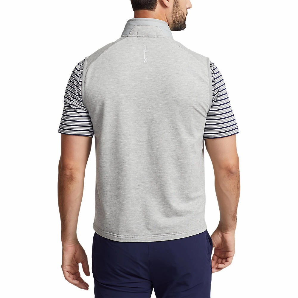 RLX Ralph Lauren Cool Wool Insulated Golf Vest - Andover Heather Subtle pattern