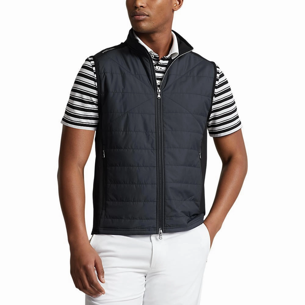 RLX Ralph Lauren Cool Wool Insulated Golf Vest - Polo Black collection Non Restrictive Cut