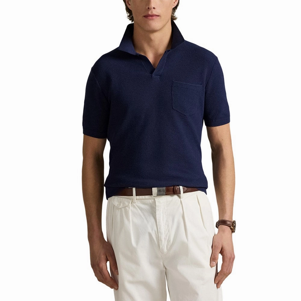 Durable Fabric Stretchable Fabric RLX Ralph Lauren Cotton Coolmax Knitted Golf Polo Shirt - Refined Navy