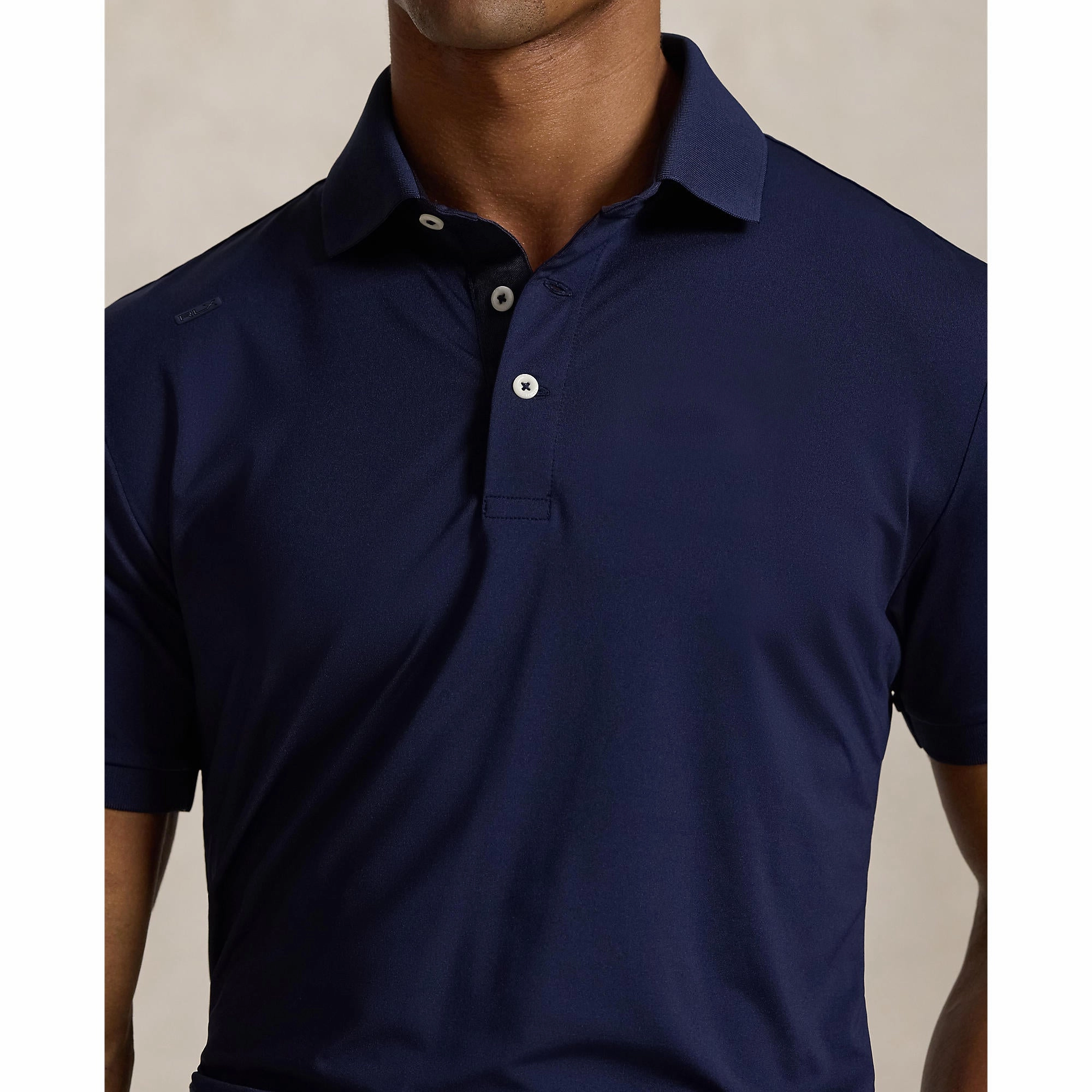 RLX Ralph Lauren Lightweight Airflow Jersey Golf Polo Shirt - Refined Navy Athletic Comfort
