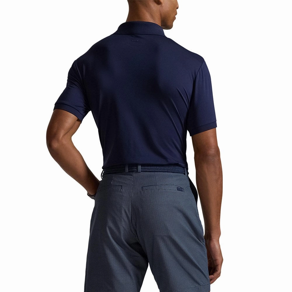 RLX Ralph Lauren Lightweight Airflow Jersey Golf Polo Shirt - Refined Navy Breathable Underarm Gusset