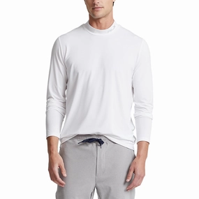 Weekend Style Club Style RLX Ralph Lauren Performance  Mockneck Pullover - Pure White