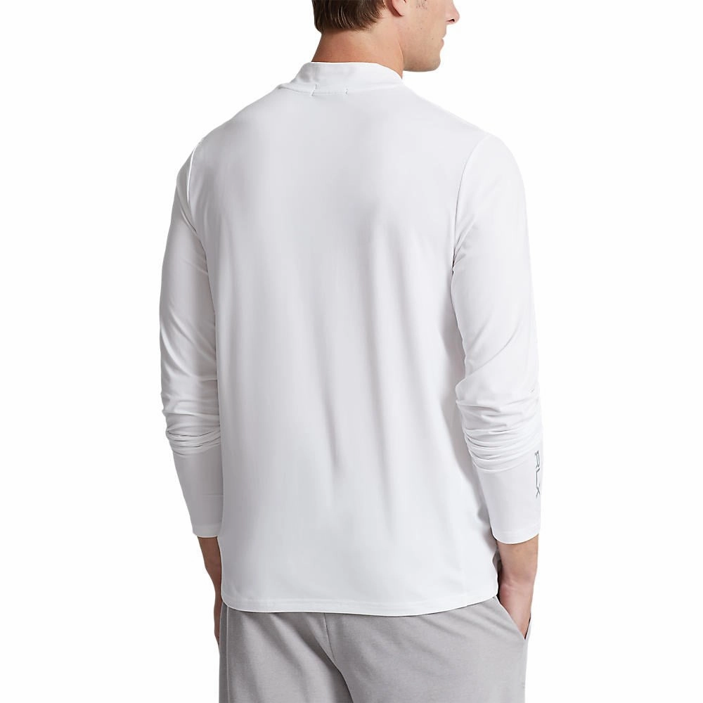 AntiStatic Fabric Treatment RLX Ralph Lauren Performance  Mockneck Pullover - Pure White