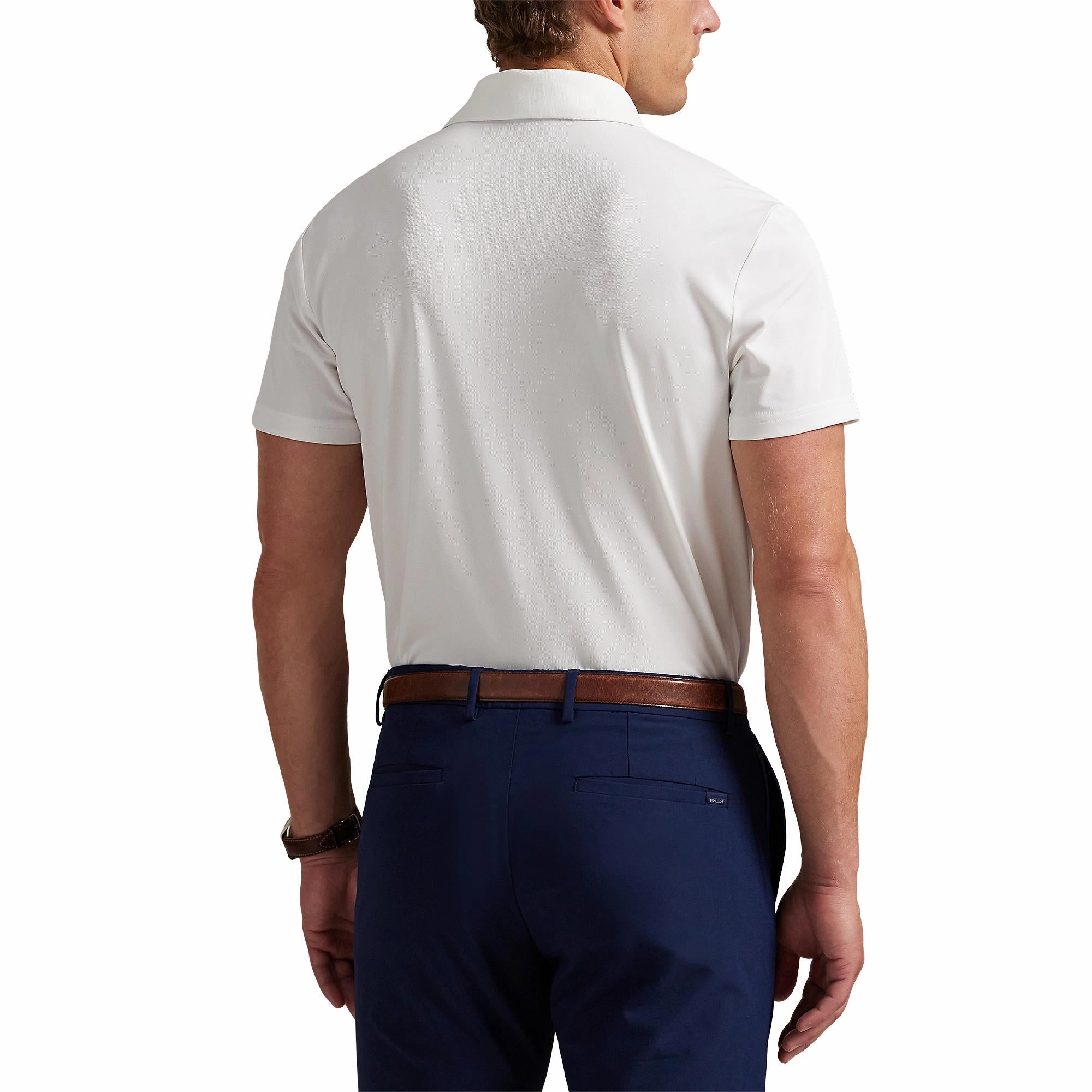 RLX Ralph Lauren Polo Bear Airtech Pique Golf Polo Shirt - Ceramic White TemperatureRegulating Layer