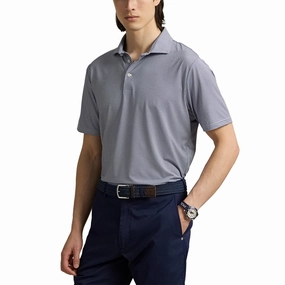 RLX Ralph Lauren Printed Lightweight Airflow Golf Polo Shirt - 3D Diamond Garden Pink Lounge Wear