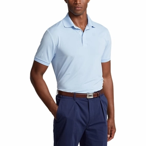 Office To Dinner RLX Ralph Lauren Solid Airflow Performance Golf Shirt - Elite Blue