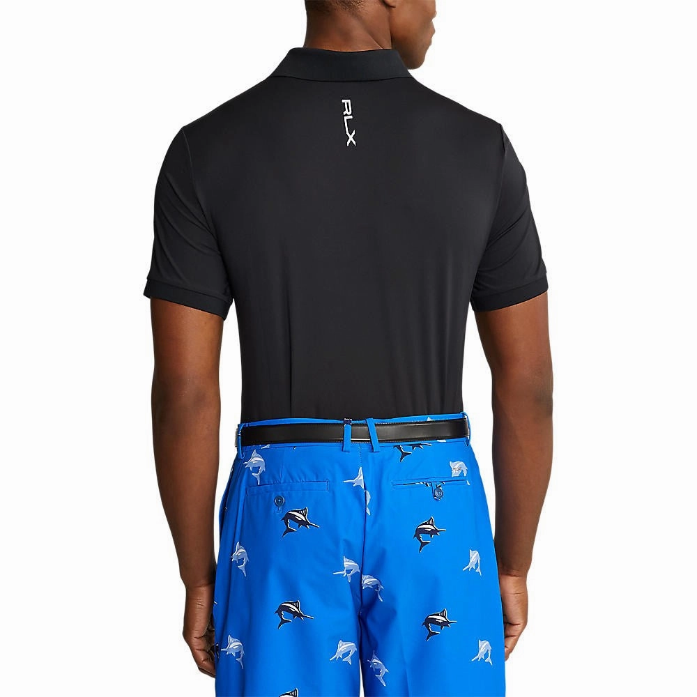 Solid Color Performance Polo RLX Ralph Lauren Solid Airflow Performance Polo - Polo Black