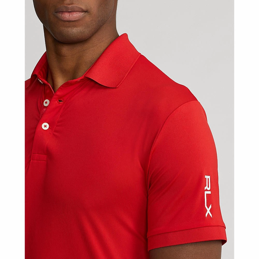 High-End Look RLX Ralph Lauren Solid Airflow Performance Polo - RL Red