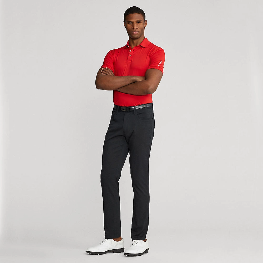 RLX Ralph Lauren Solid Airflow Performance Polo - RL Red Club Attire