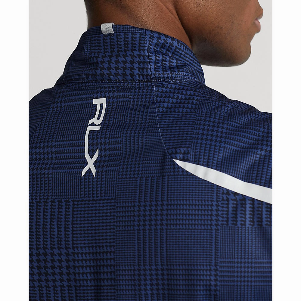 Shiny wrinkle - resistant clothing RLX Ralph Lauren Stratus Plaid Full Zip Vest - French Navy Glen Plaid