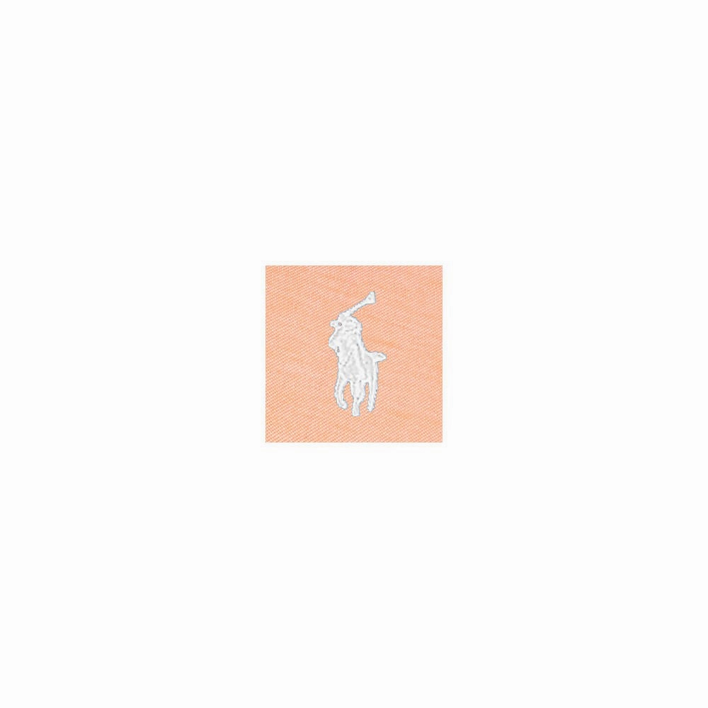RLX Ralph Lauren Tour Pique Polo Shirt - Classic Peach/White Tapered Armhole Design
