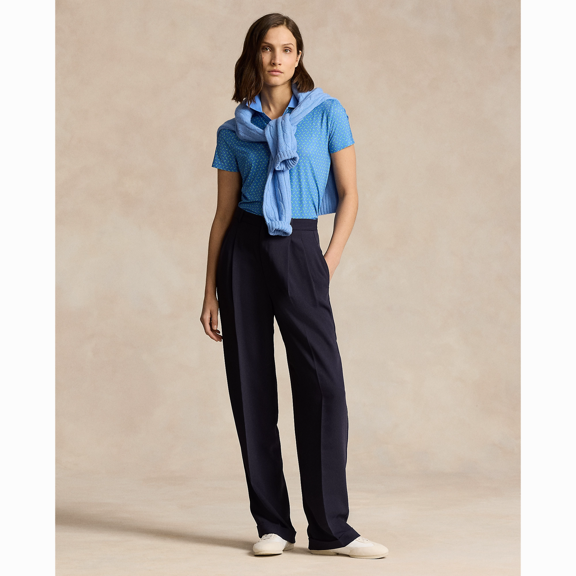 Optimal Airflow Texture Business Ready RLX Ralph Lauren Women's Printed Airflow Golf Polo Shirt - Mini Floral Deco