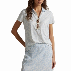 RLX Ralph Lauren Women's Printed Airflow Polo Shirt - Cold Spring Floral Double Layer Shoulder