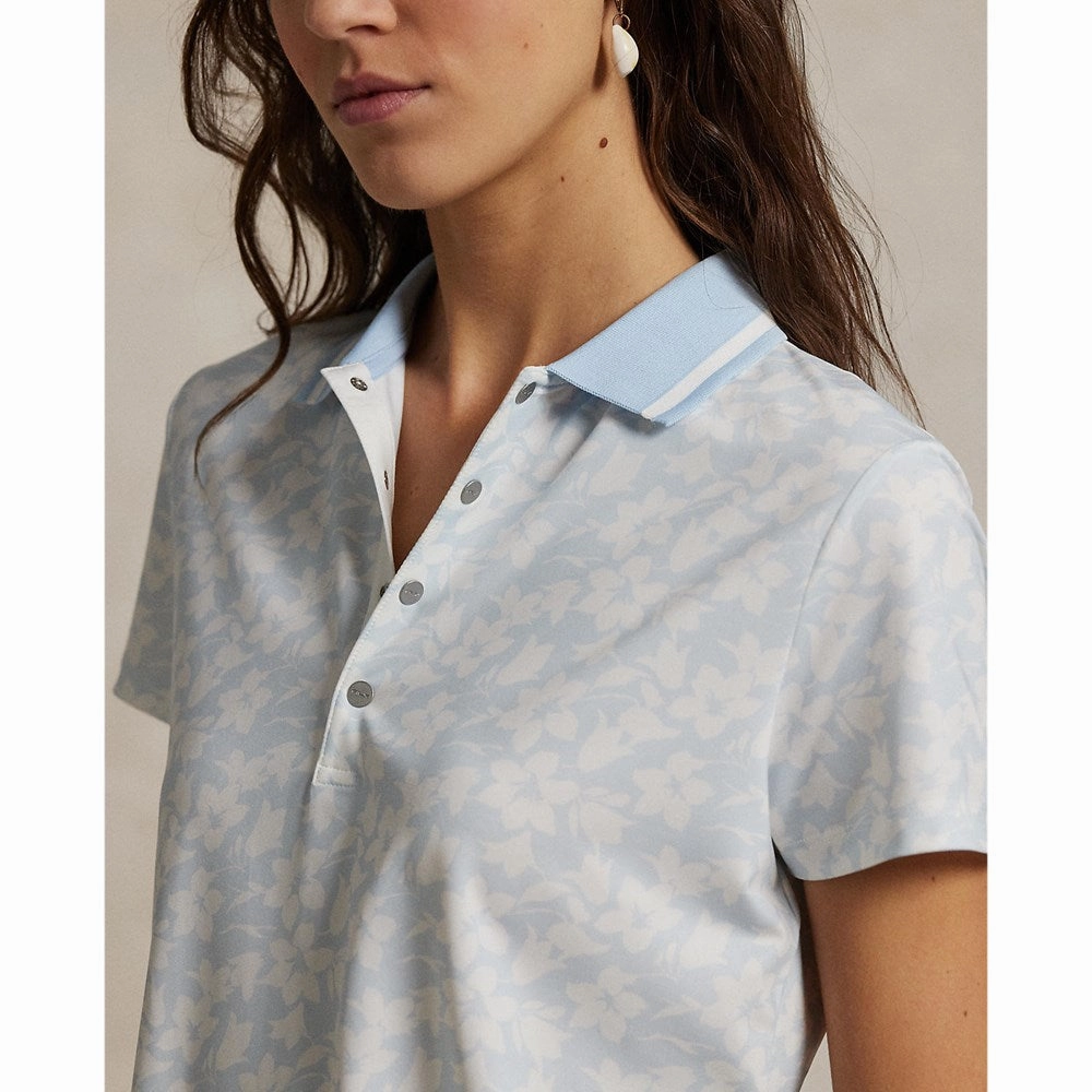 Short Sleeve RLX Ralph Lauren Women's Printed Airflow Polo Shirt - Cold Spring Floral