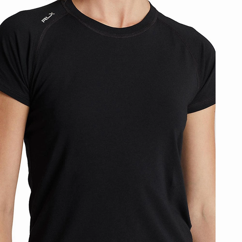 Effortless Look RLX Ralph Lauren Women's Stretch Crew Tee - Polo Black