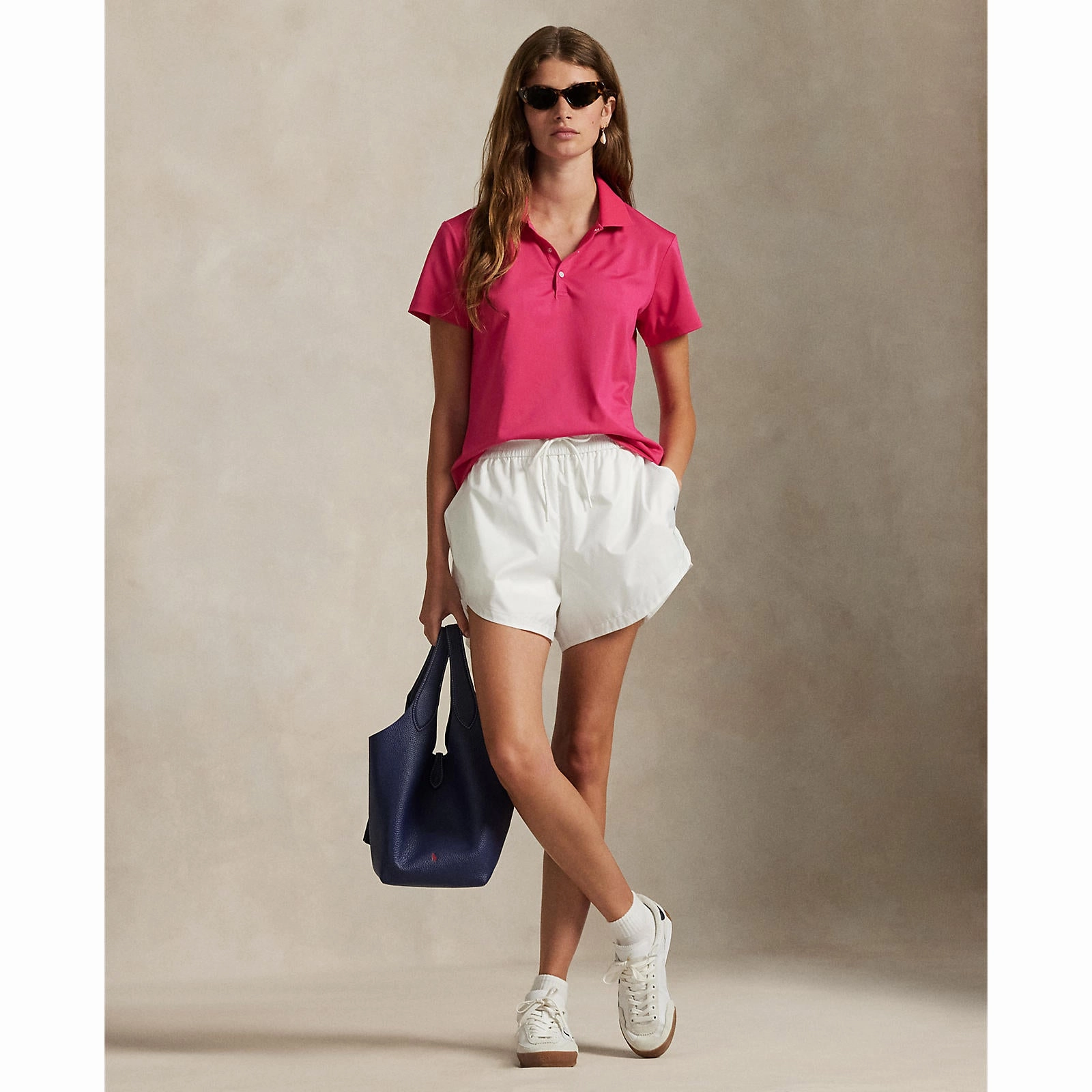 RLX Ralph Lauren Women's Tour Performance Golf Shirt?- Currant Preppy Style