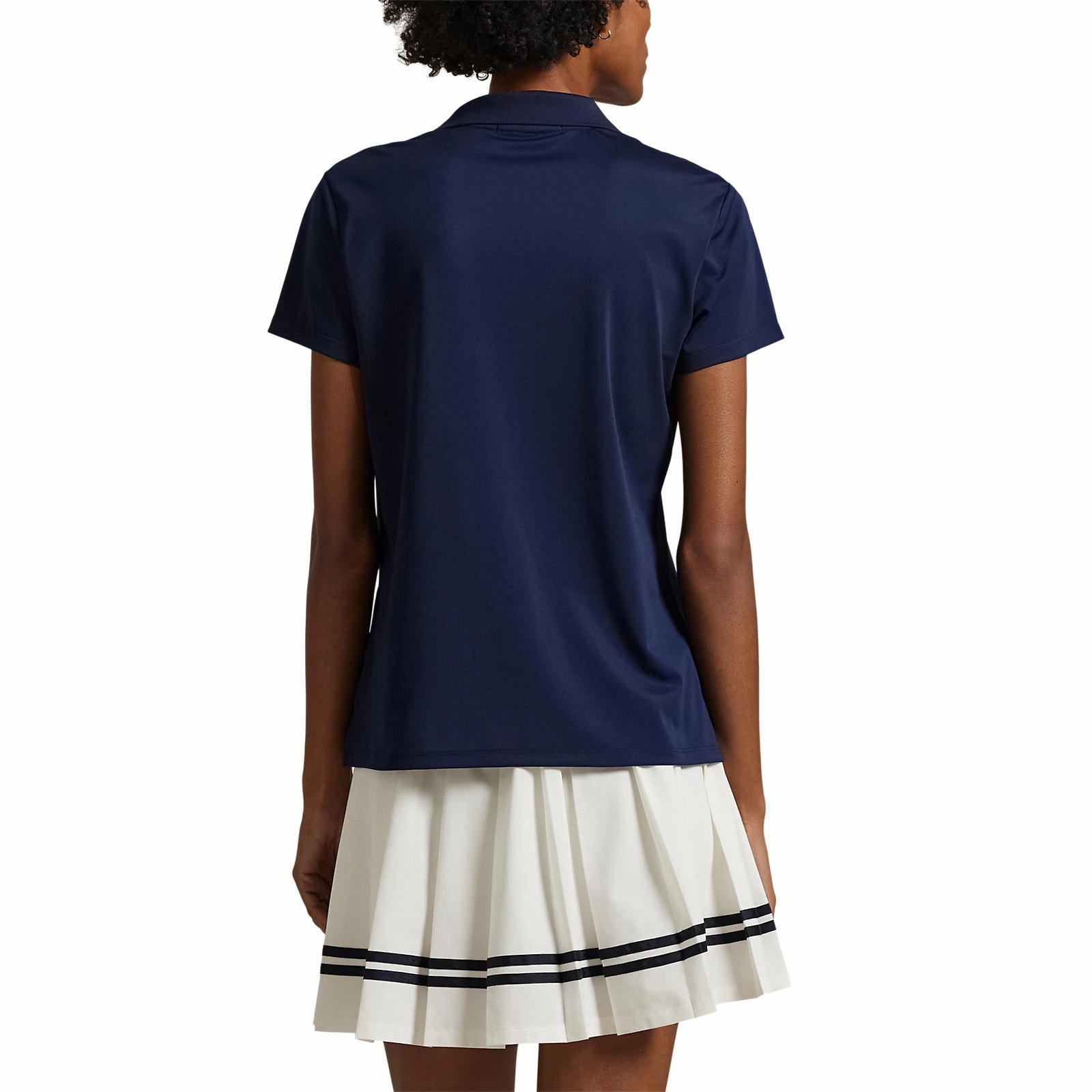 RLX Ralph Lauren Women's Tour Performance Golf Shirt?- Navy Reinforced Shoulders