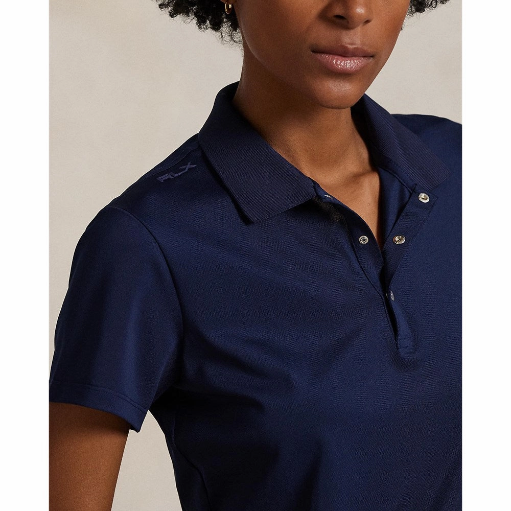 RLX Ralph Lauren Women's Tour Performance Golf Shirt?- Navy Adaptive Torso Contouring