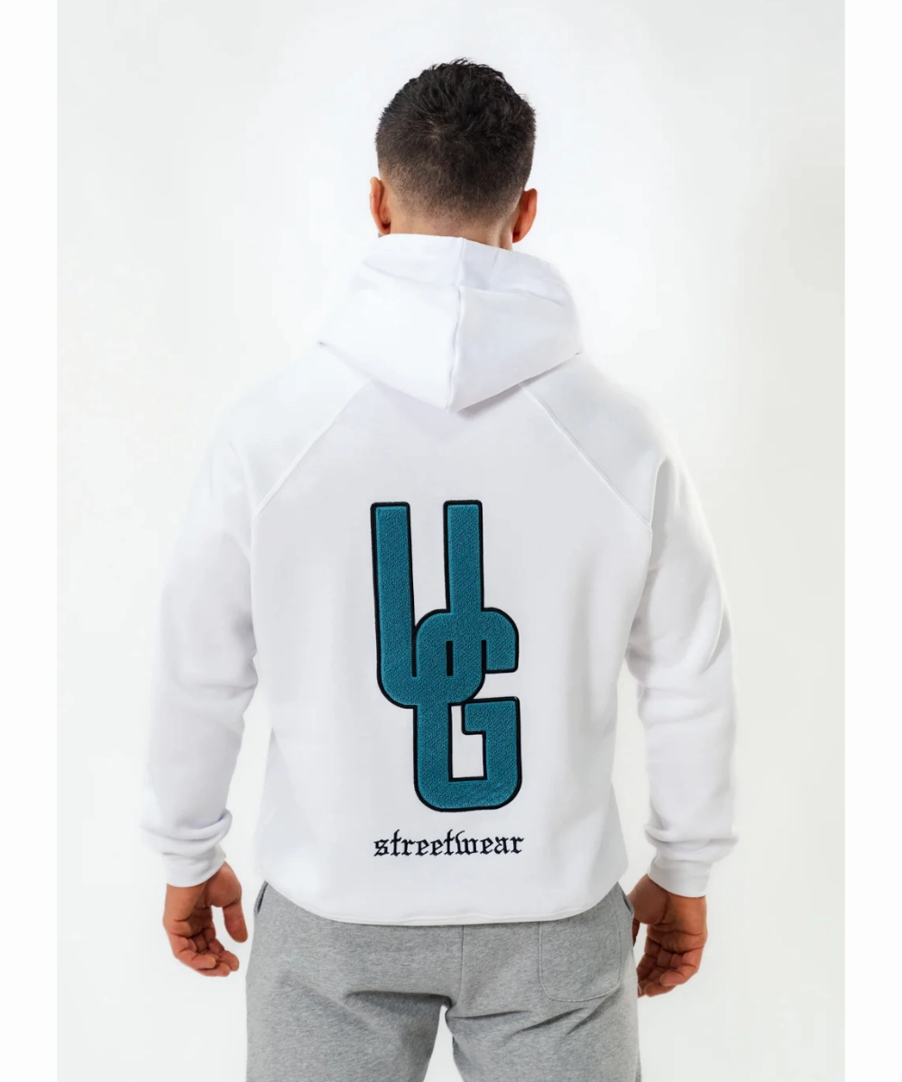UNDRGROUND Warm Up Hoodie (White) Moon Cool Soul Ease