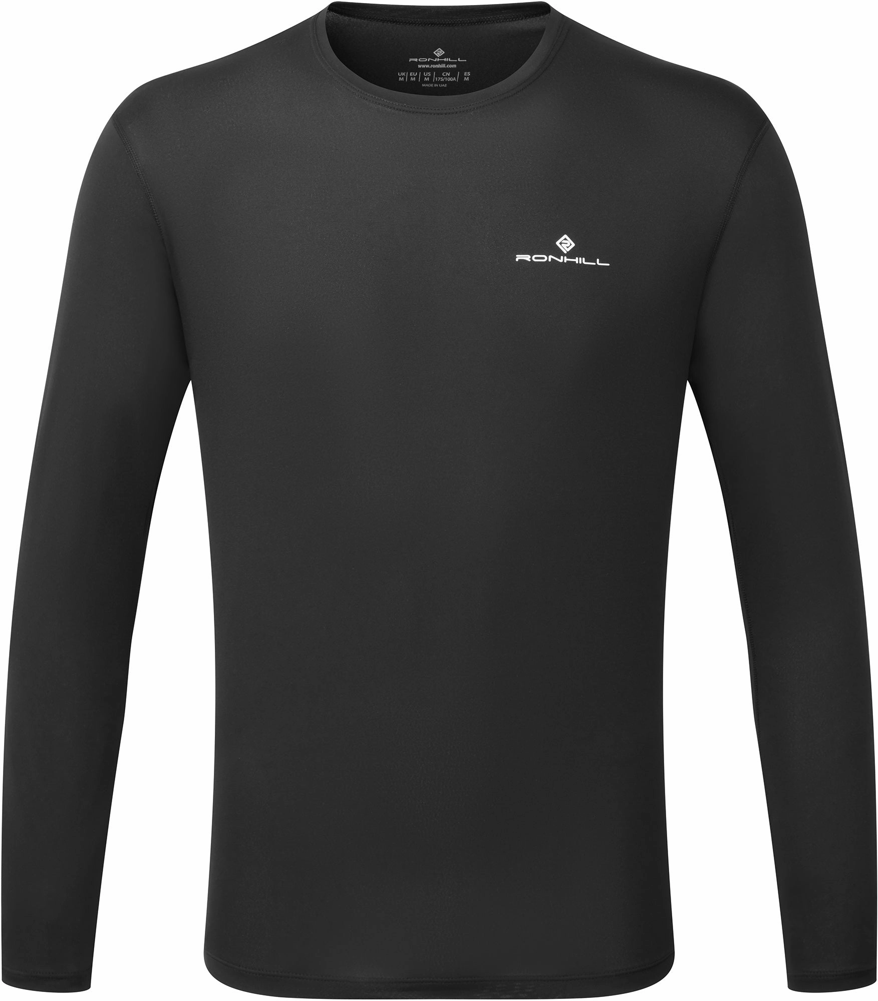 Garage Ronhill Core Long Sleeve Mens Running Top - Black