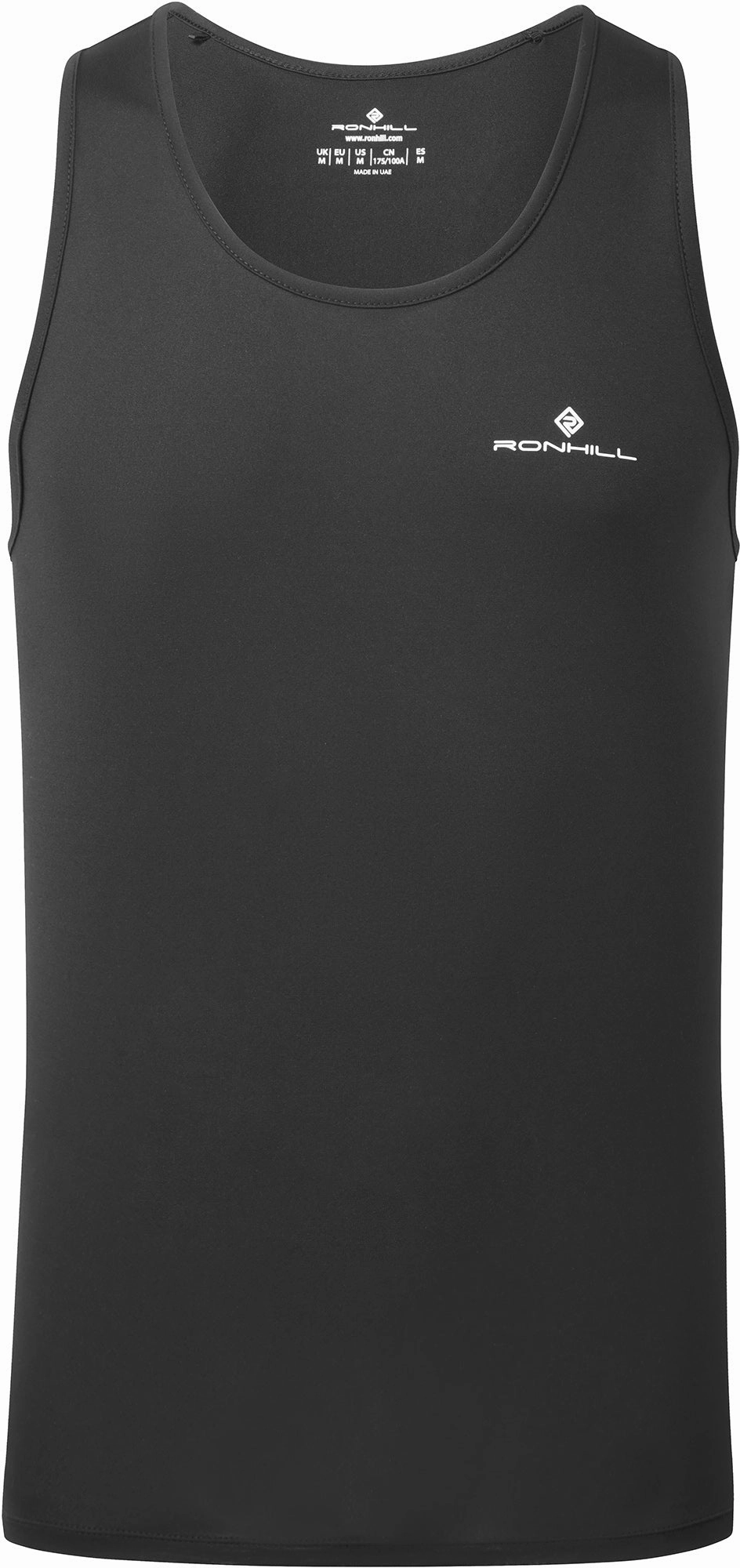 Position Moisture wicking Ronhill Core Mens Running Vest - Black