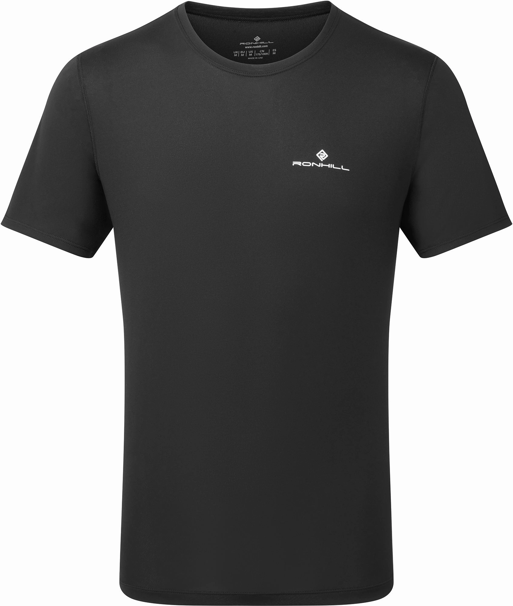 Bold Statement Ronhill Core Short Sleeve Mens Running Top - Black