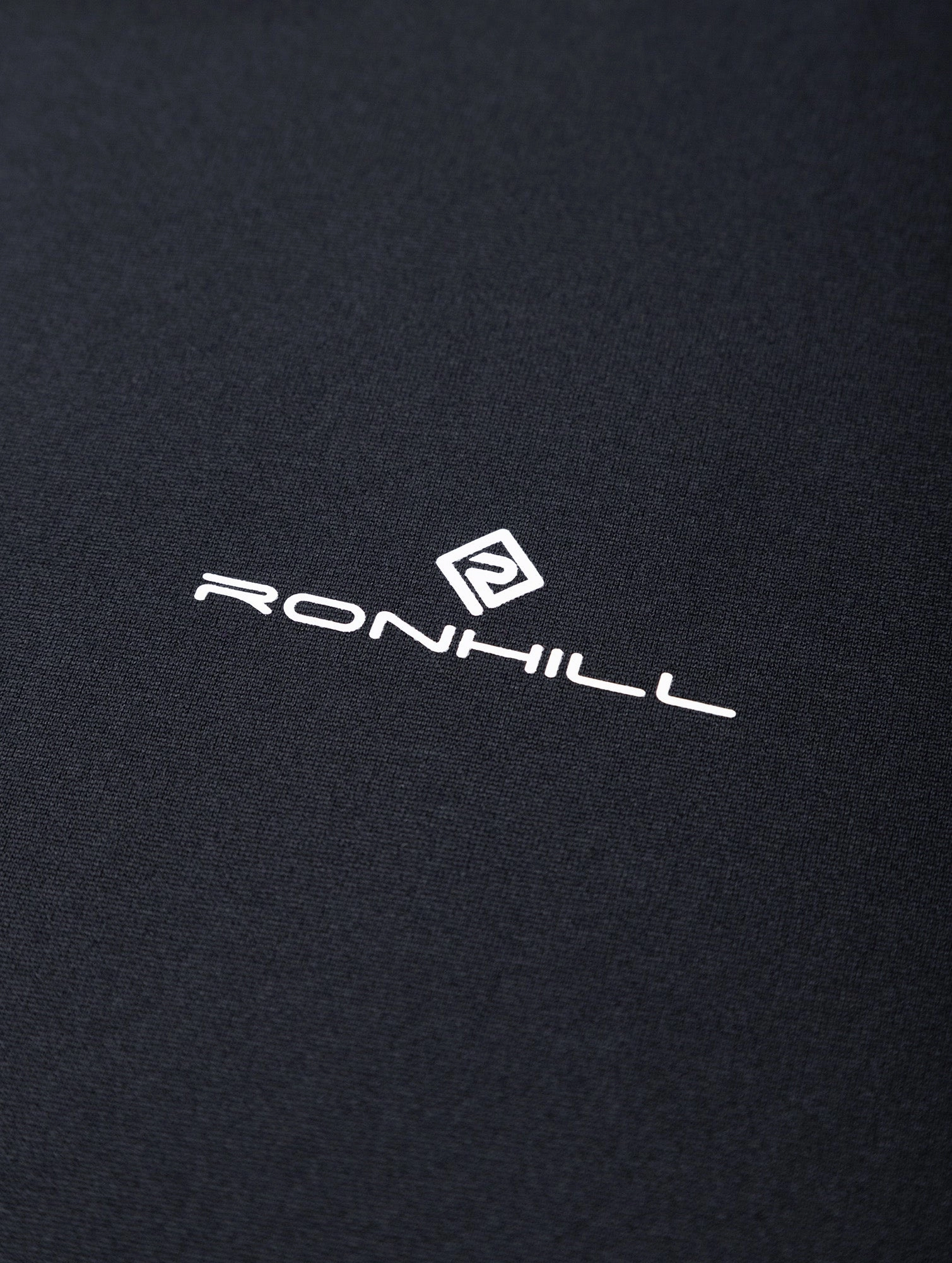 Vintage Wash Ronhill Core Short Sleeve Mens Running Top - Black