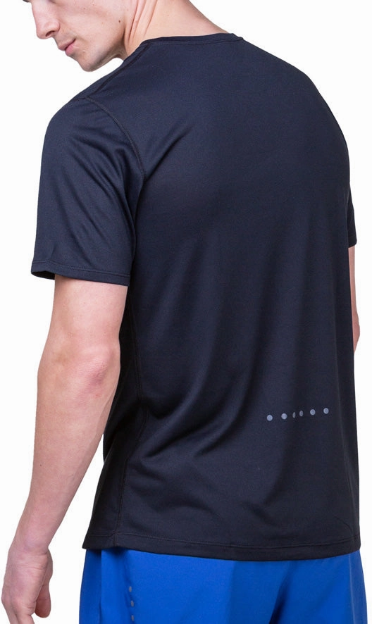Ronhill Core Short Sleeve Mens Running Top - Black Skin Friendly Lining Sustainable production