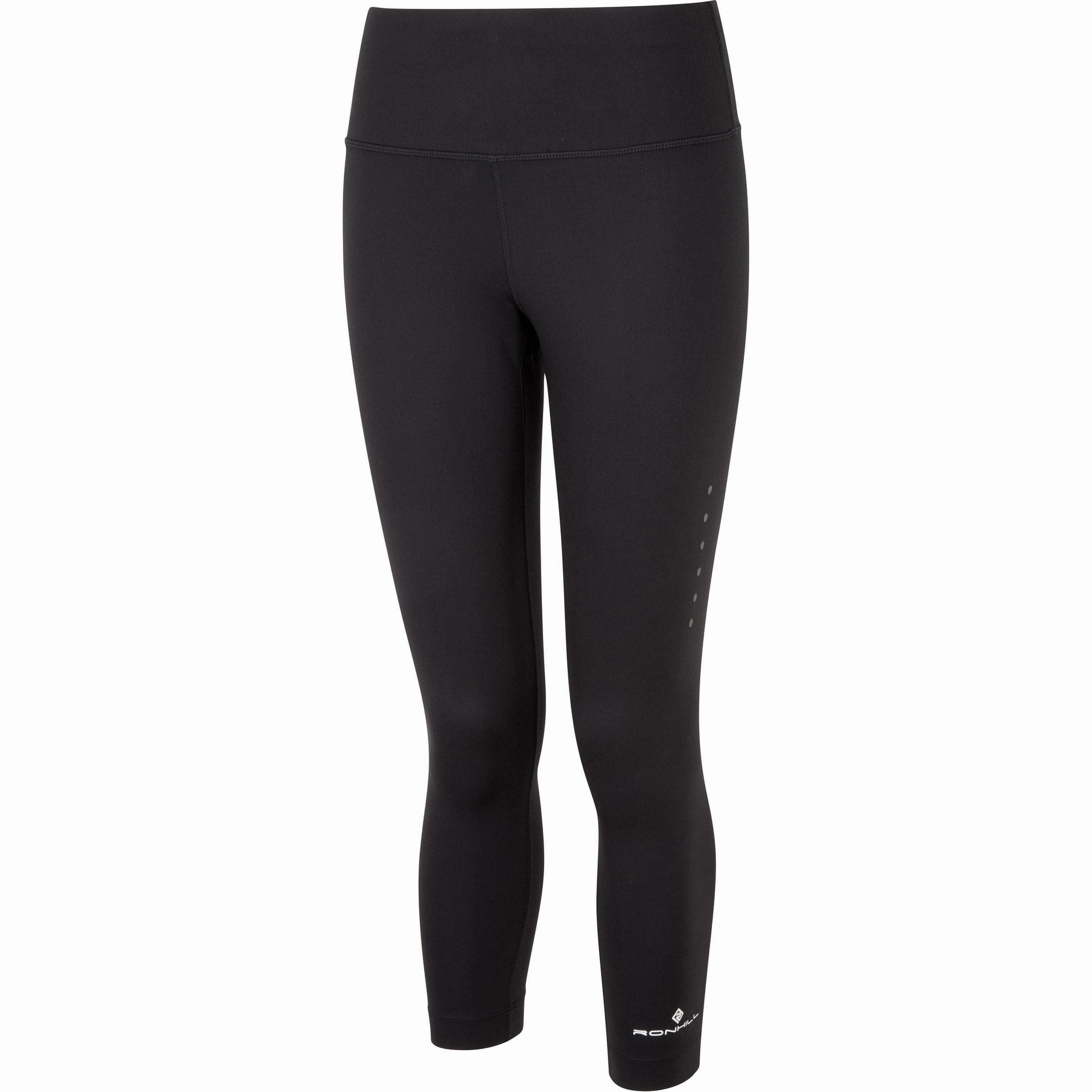 Ronhill Core Womens 7/8 Running Tights - Black Bottoms option Summer