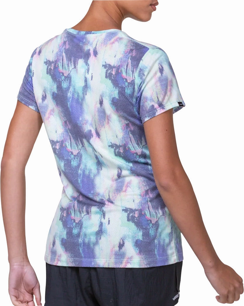 Ronhill Golden Hour Short Sleeve Womens Running Top - Blue Round neck simplicity