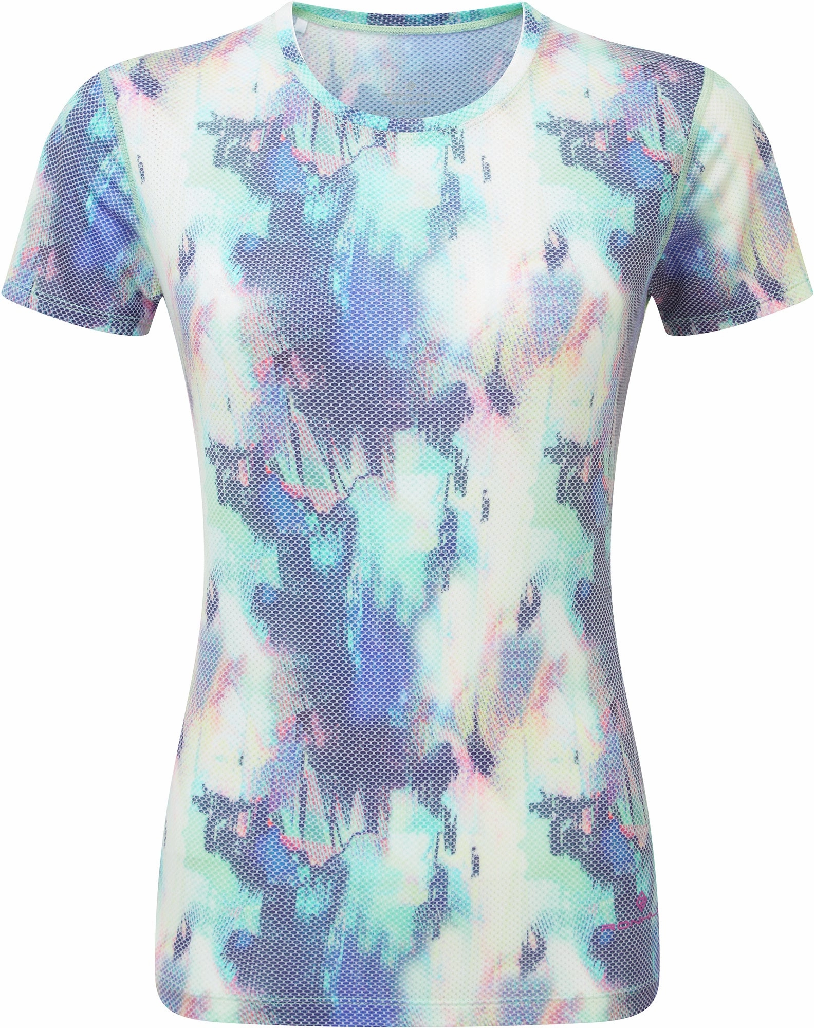 Sporty and Stylish Ronhill Golden Hour Short Sleeve Womens Running Top - Blue