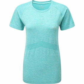 Ronhill Infinity Marathon Short Sleeve Womens Running Top - Blue Kids playfulness NonRestrictive Cut