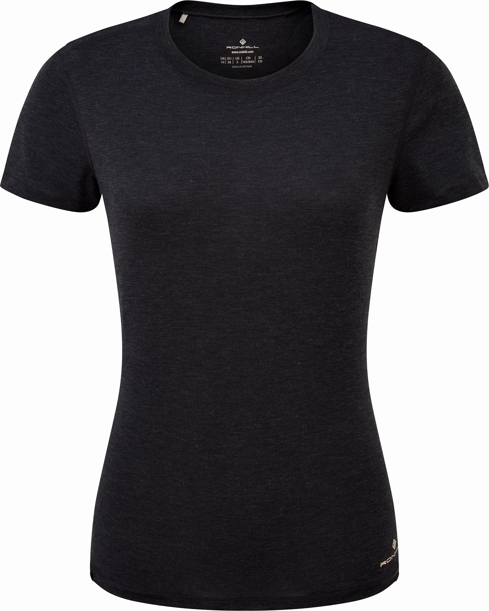 RelaxedFit HighThreadCount Ronhill Life Tencel Short Sleeve Womens Running Top - Black