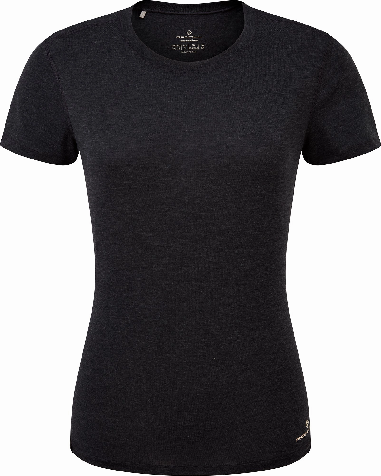 Ronhill Life Tencel Short Sleeve Womens Running Top - Black comfortable option