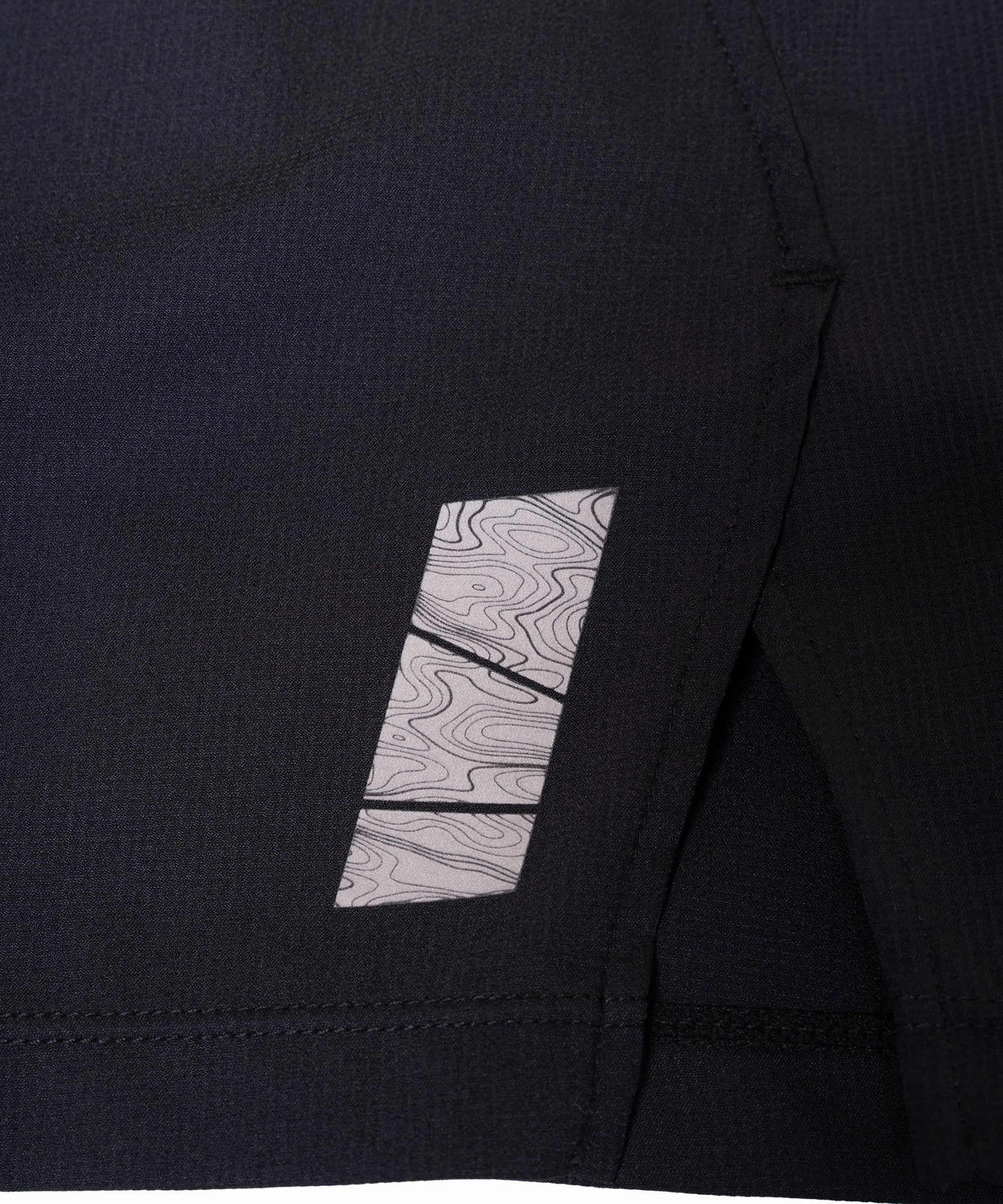 camping clothing Non Irritating Tags Ronhill Tech All Terrain 5 Inch Mens Running Shorts - Black