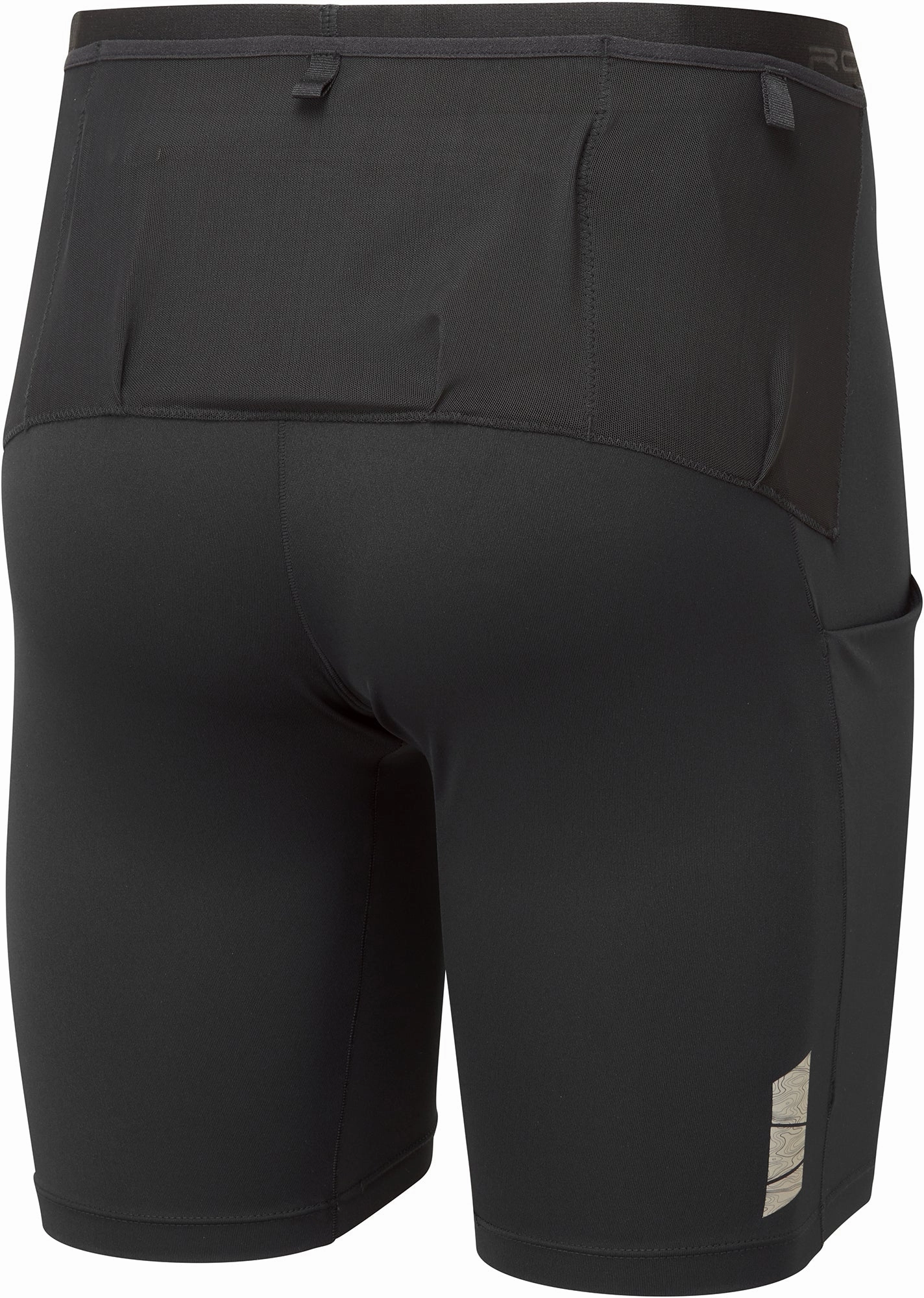 Ronhill Tech All Terrain 8 Inch Stretch Mens Short Running Tights - Black Anti Pilling Fabric Linen shorts