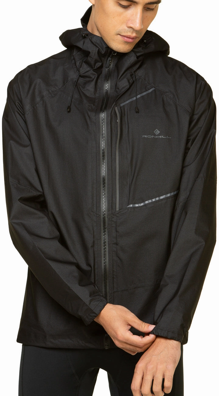 motorcyclist Ronhill Tech Fortify Mens Running Jacket - Black