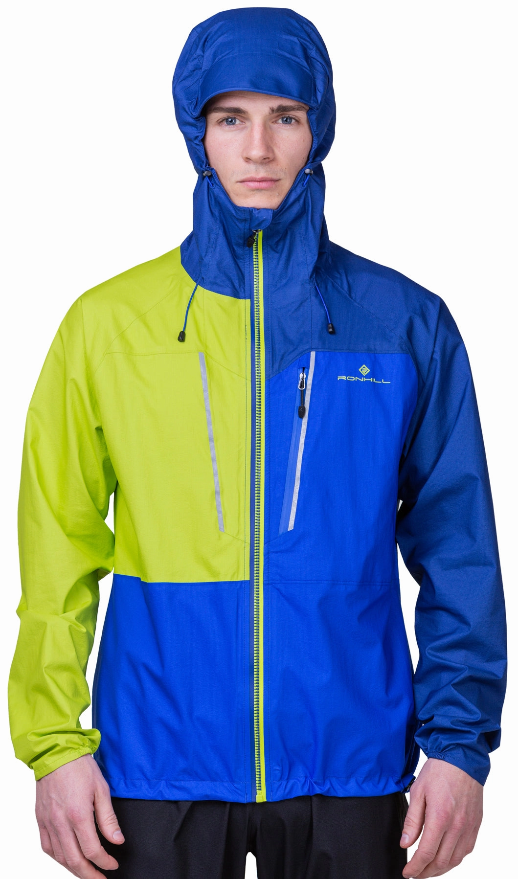 Insulated Lining Daily Utility Ronhill Tech Fortify Waterproof Mens Running Jacket - Blue
