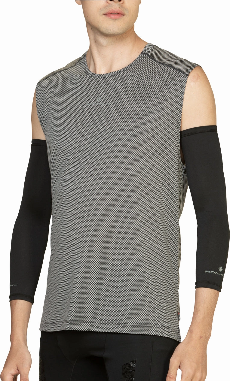 Four Way Stretch Fabric Ronhill Tech Golden Hour Mens Running Vest - Black