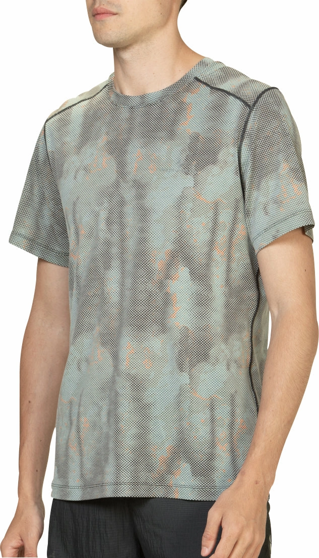 Ronhill Tech Golden Hour Short Sleeve Mens Running Top - Green theater visit Washable fabric