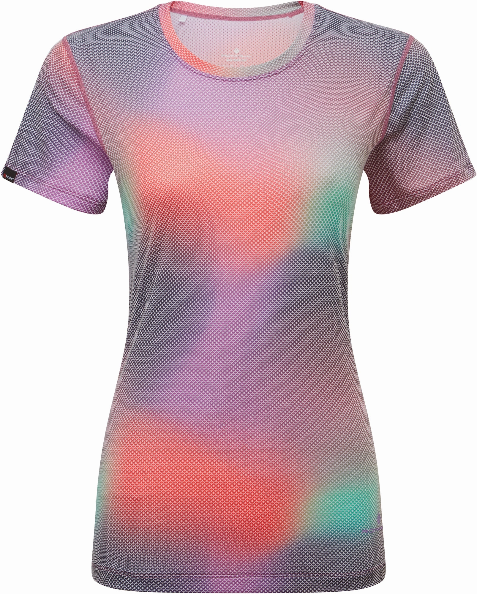 Standard Body Fit Ronhill Tech Golden Hour Short Sleeve Womens Running Top - Purple