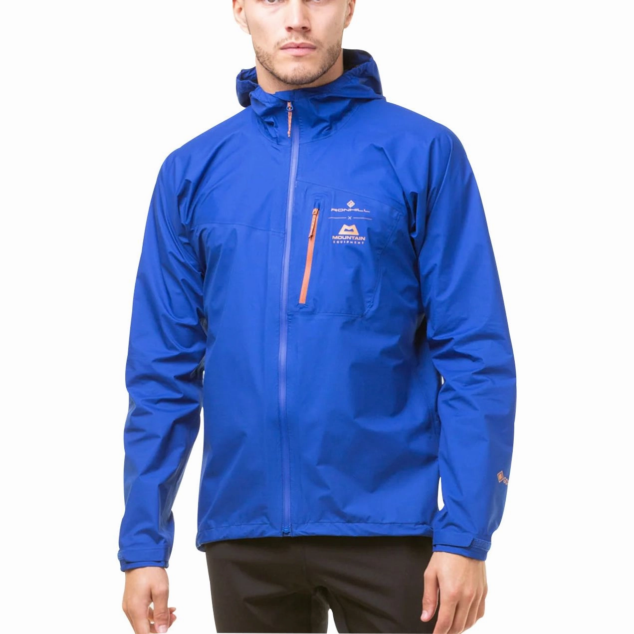 Ronhill Tech GORE-TEX Mercurial Mens Running Jacket - Blue QuickDry Lining ReflectiveSafetyDetails