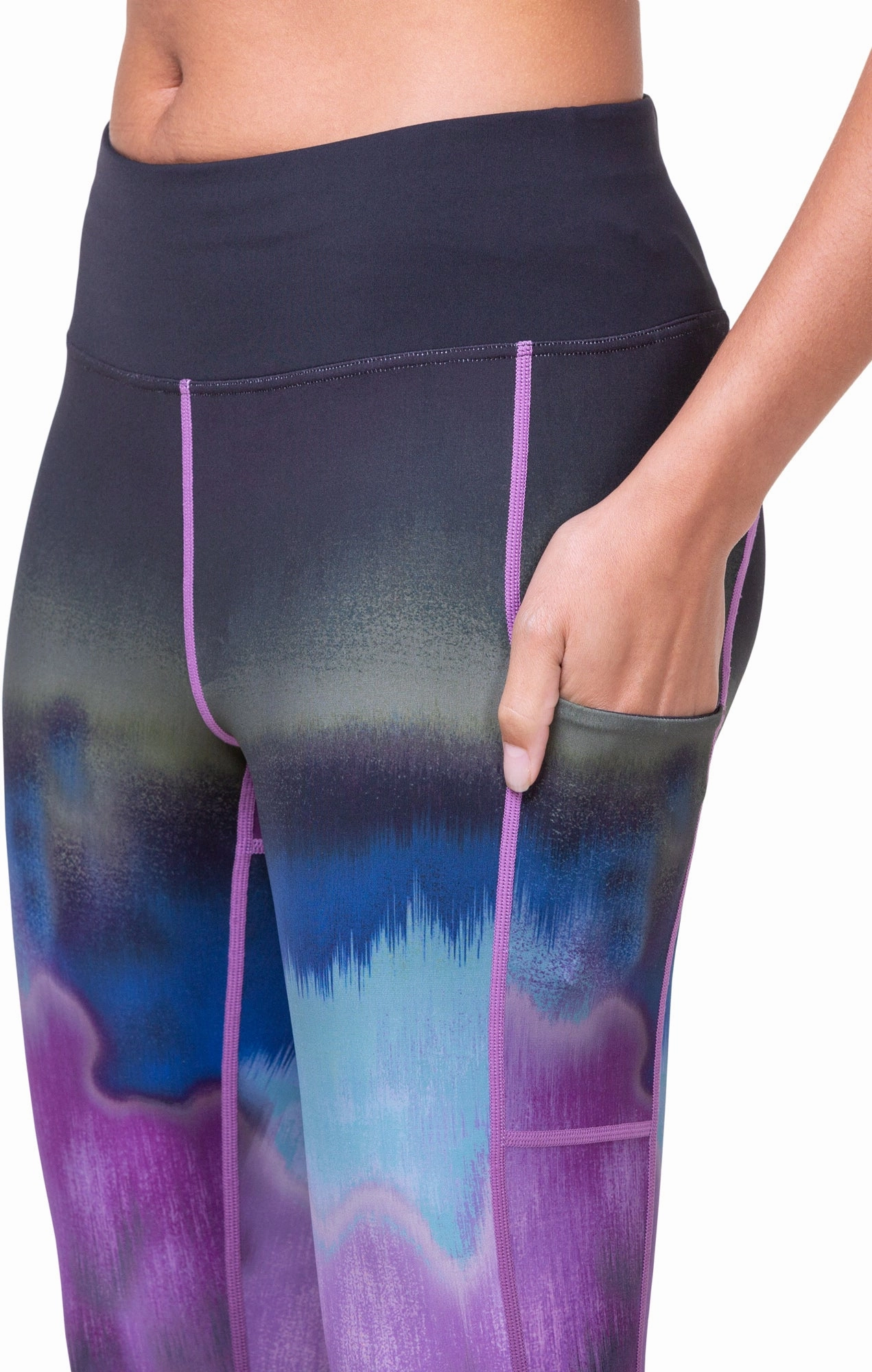 Ronhill Tech Gradient 7/8 Womens Running Tights - Black Bound