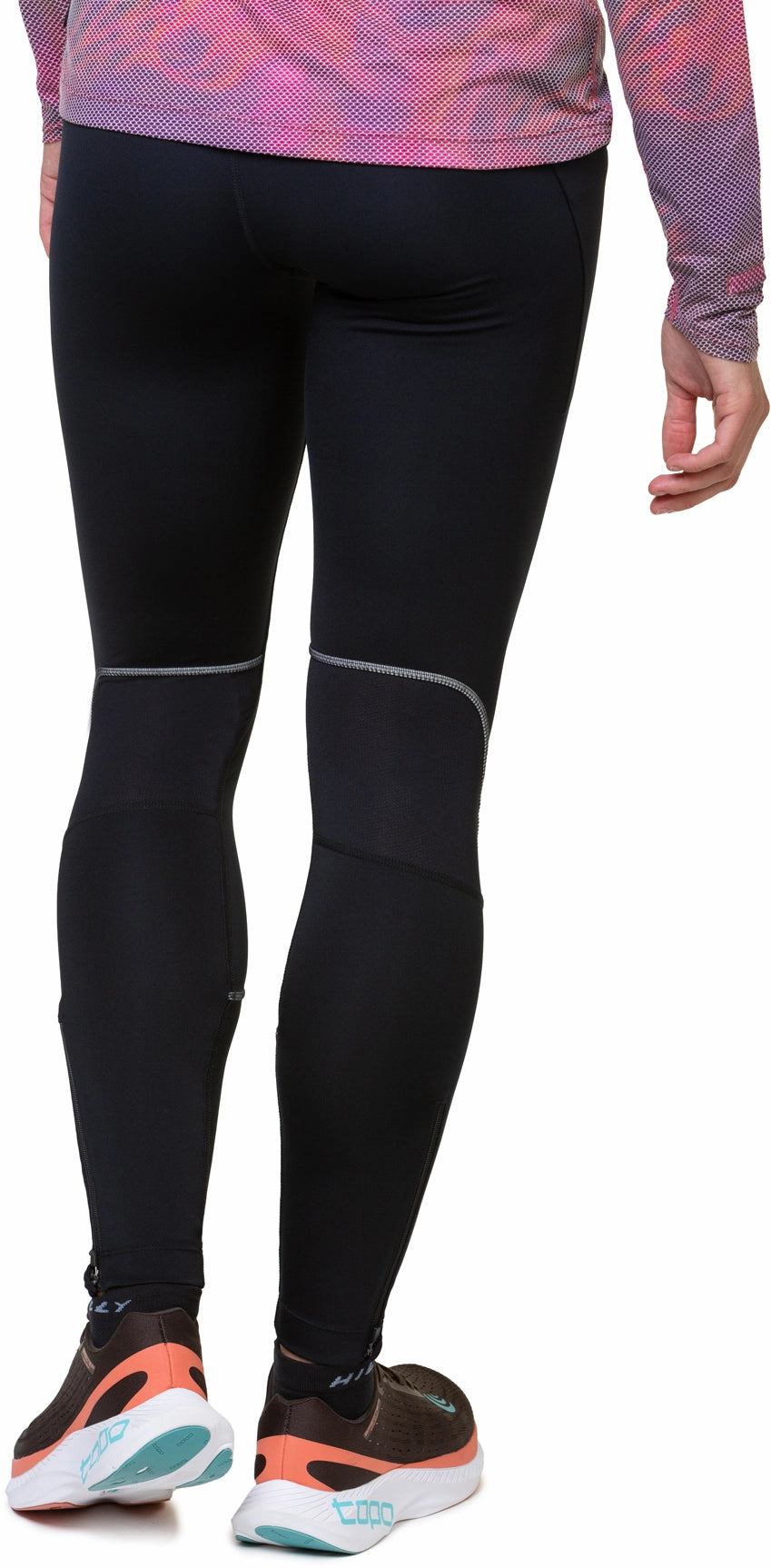 Ronhill Tech Paragon Womens Long Running Tights - Black Glossy Lightweight