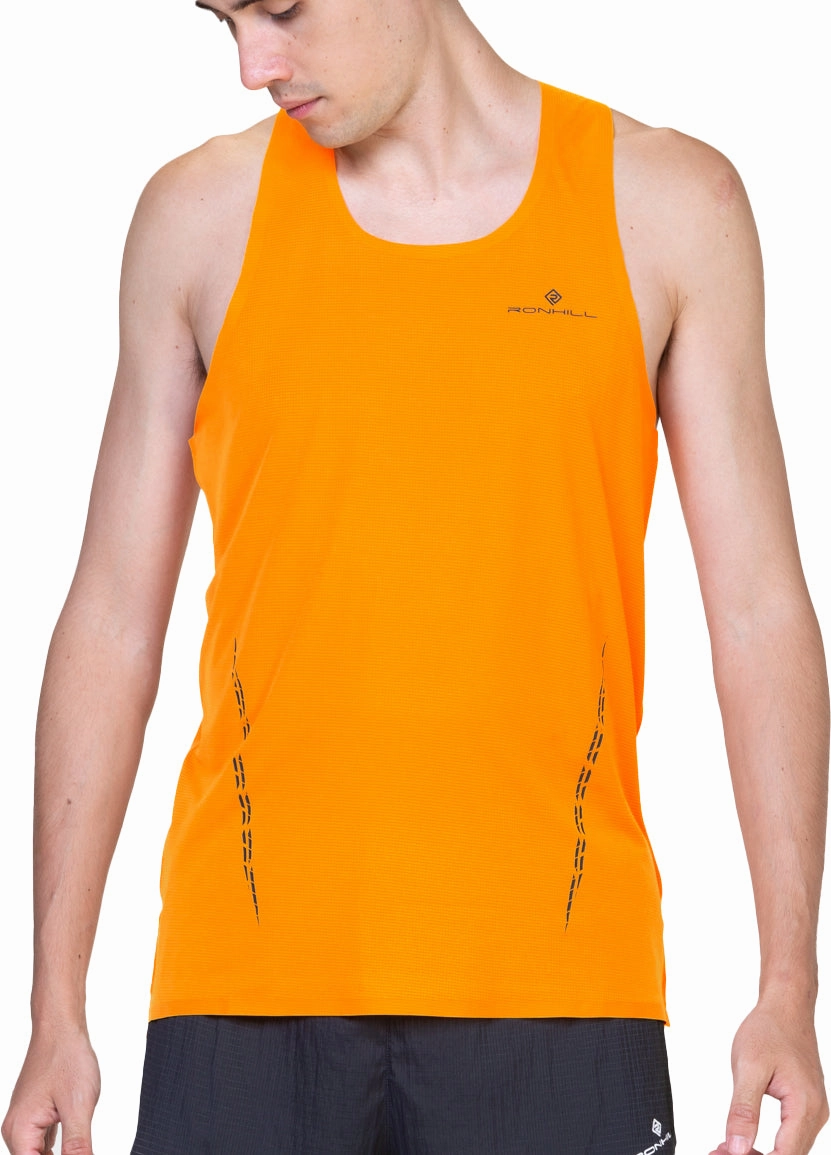 Ronhill Tech Race Mens Running Vest - Orange Security