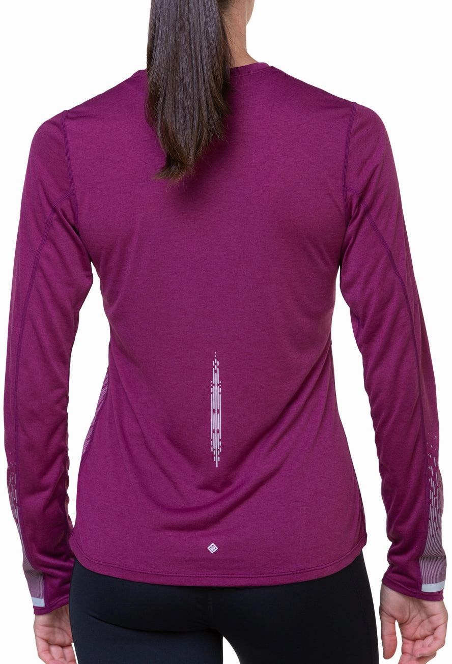 Ronhill Tech Reflect Long Sleeve Womens Running Top - Purple Vase