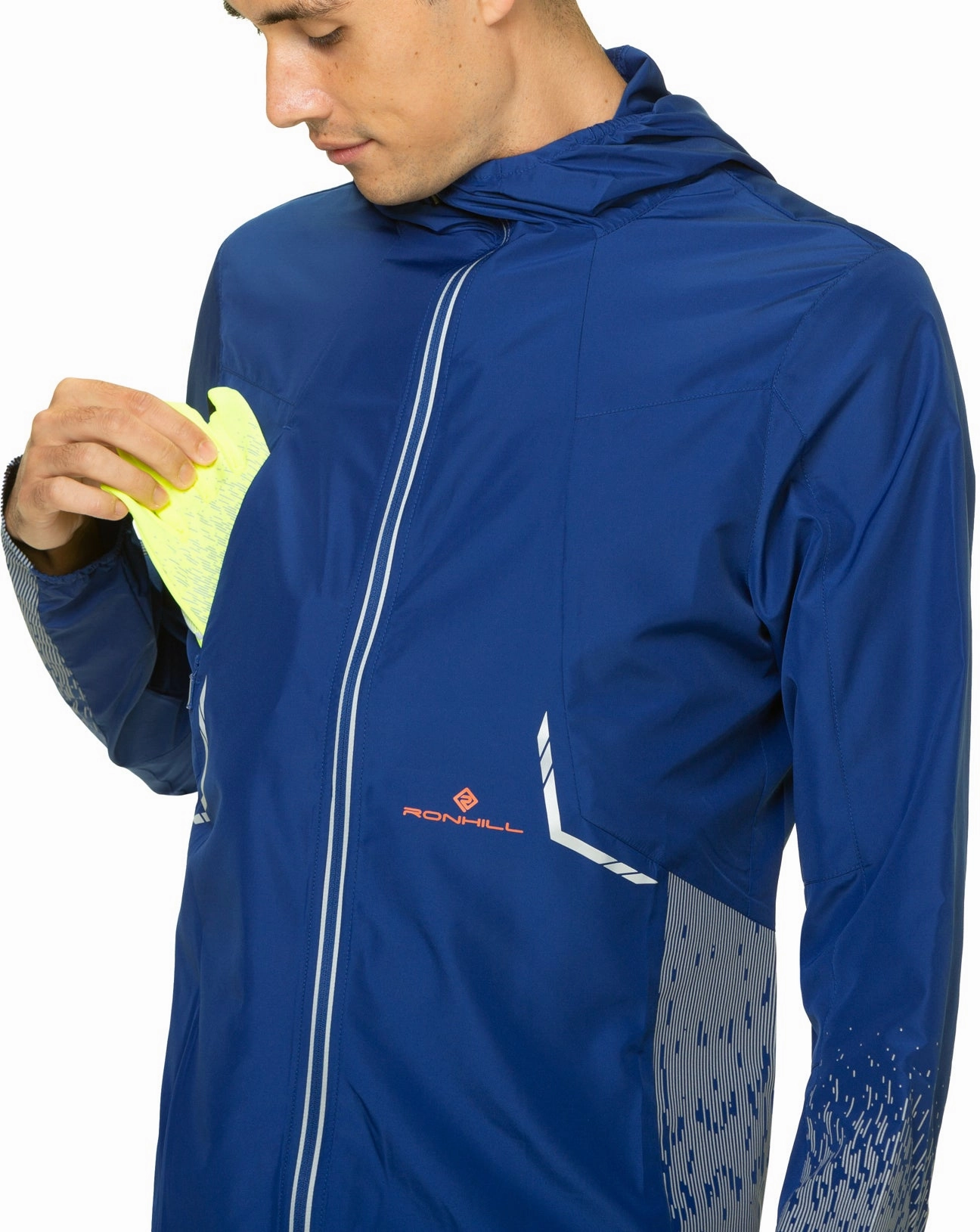 Ronhill Tech Reflect Mens Running Jacket - Blue suitable for corporate events