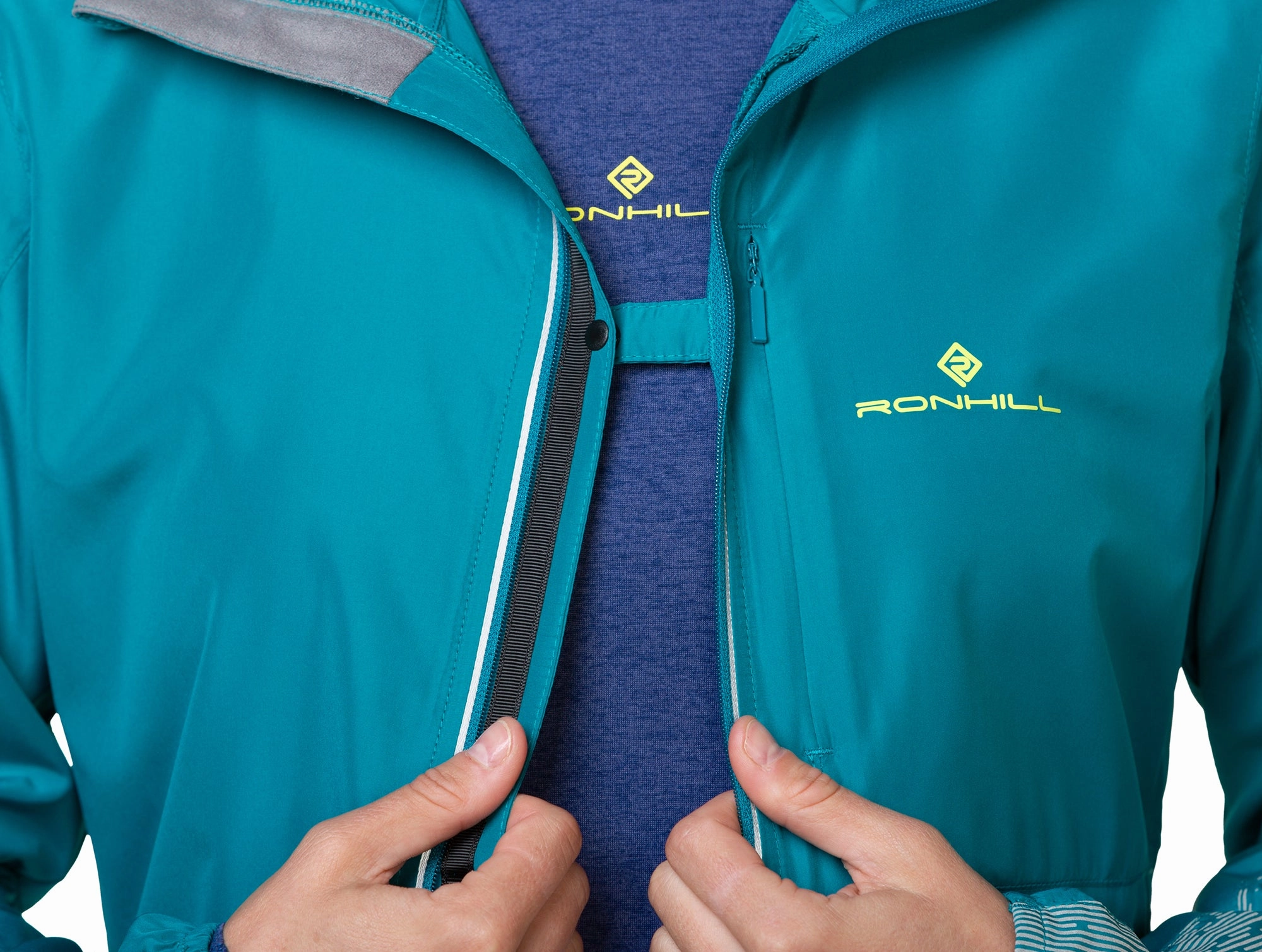 Ronhill Tech Reflect Womens Running Jacket - Blue Windbreaker Tech Plan