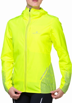 student no pocket Ronhill Tech Reflect Womens Running Jacket - Yellow