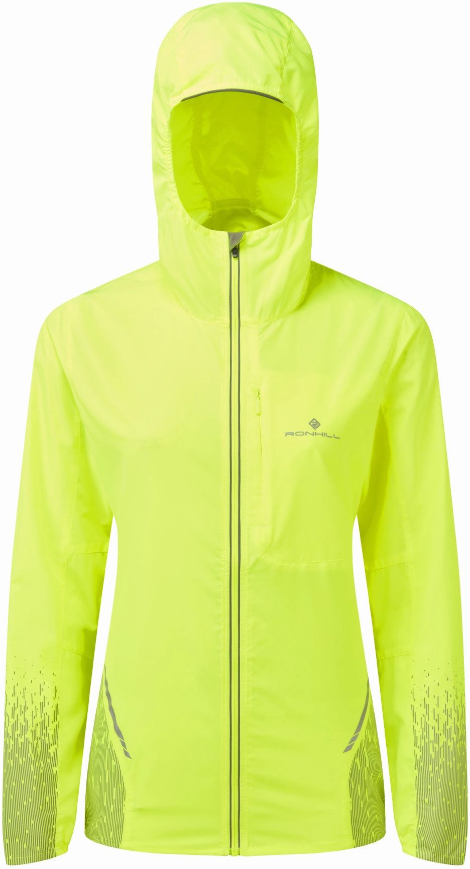 Ronhill Tech Reflect Womens Running Jacket - Yellow Modular Layering System Brown